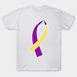 Awareness Ribbon (Bladder Cancer) T-Shirt